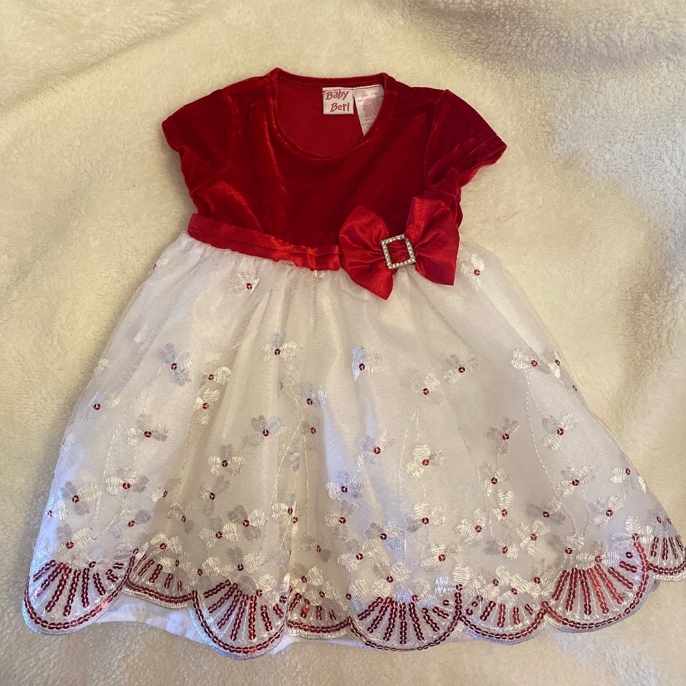 Baby dress 6/9 months Christmas baby beri